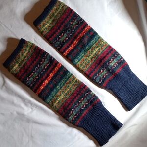 Colorful Knit Leg Warmers Lucky Staryuan